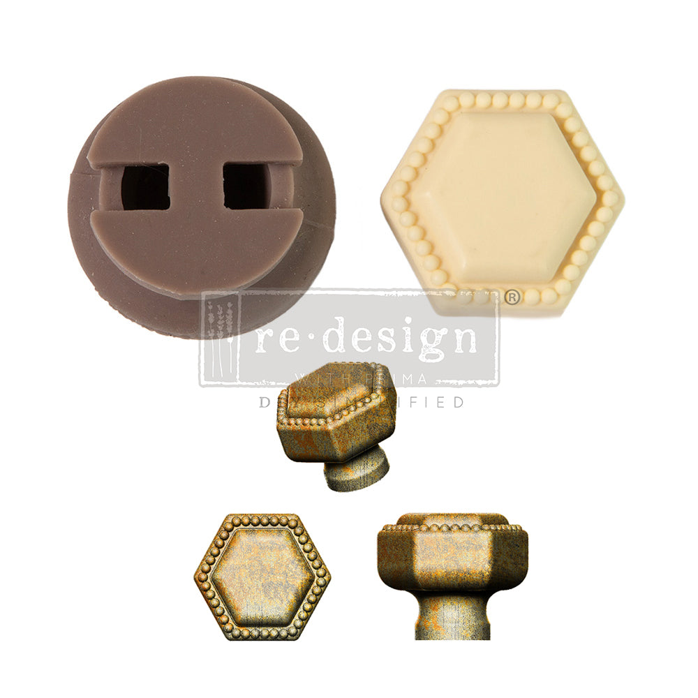 Molde Re Design With Prima - Cece Knob Mould - Imperial Pearl