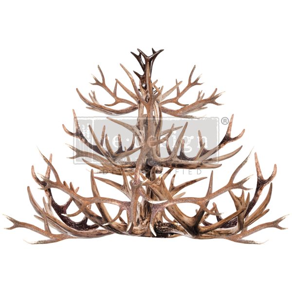 Decor Transfers Re Design With Prima - ANTLER CHANDELIER