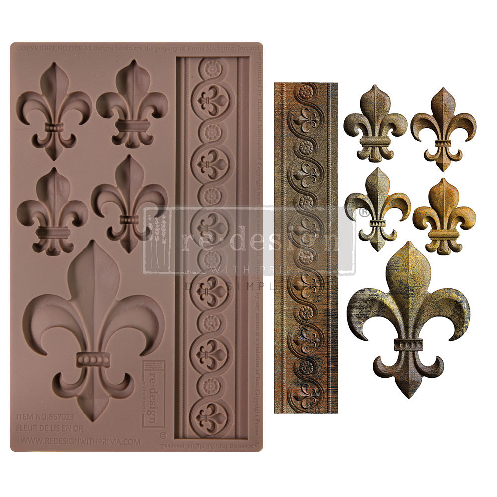 Molde Re Design With Prima - Fleur De Lis En Or