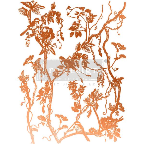 Kacha Decor Transfers Copper Foil - Bird Watching