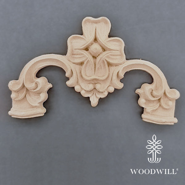 Wood Carving Decorative Corner 15.5 Cm. X 8 Cm